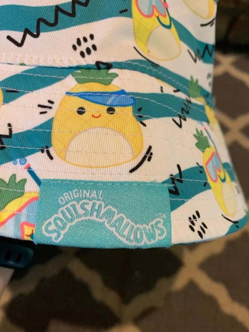 Squishmallows Maui Pineapple Bucket Hat Kids' Youth, One Size Fits Most